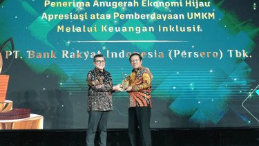 Konsisten Layani Keuangan Inklusif, BRI Peroleh Anugerah Ekonomi Hijau atas Pemberdayaan UMKM