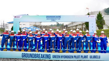 Pertamina Resmikan Groundbreaking Pilot Plant Green Hydrogen di Ulubelu