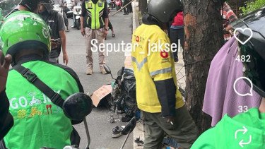 Screenshoot IG lokasi kecelakaan maut di Ragunan