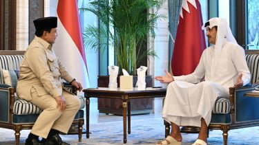 Bertemu Emir Qatar, Prabowo beri Dukungan Indonesia untuk Doha