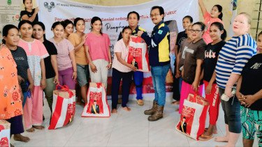PT WKM Gelontorkan 927 Paket Sembako ke Warga Wasile Selatan