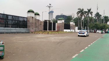 Jelang Aksi Ojol, Suasana di Gedung DPR RI Masih Lengang