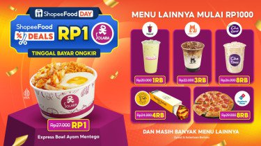 Catat Tanggalnya! Di 19 September ShopeeFood Deals Tawarkan Solaria Rp1 dan Koleksi Menu Diskon Mulai 1RB