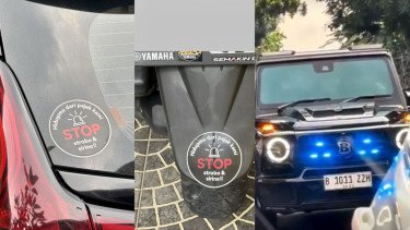 Viral! Warga Ramai-Ramai Pasang Stiker 'Stop Tot Tot Wuk Wuk' di Kendaraan