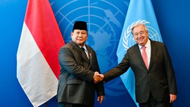 Prabowo Bahas Pasukan Perdamaian Indonesia untuk Gaza dengan Sekjen PBB