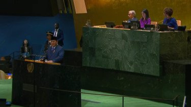 Di Hadapan Pemimpin Dunia, Prabowo Tegaskan RI Dukung Penuh Solusi Dua Negara