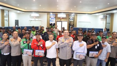 Polres Priok Kukuhkan Mitra Jaga Jakarta Jamin Keamanan Pelabuhan