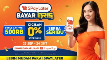 SPayLater Bayar QRIS bersama Lyodra: Nikmati Cicilan 0%, Bonus Aktivasi 500RB, &amp; Promo Serba Seribu Saat Belanja Offline