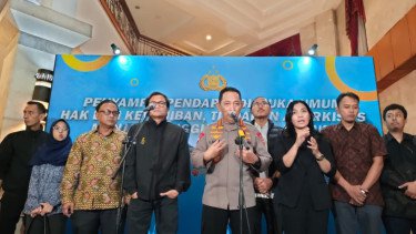 Didepan Kapolri Koalisi Masyarakat Sipil Desak Delpedro Cs Dibebaskan, KontraS Juga Minta...