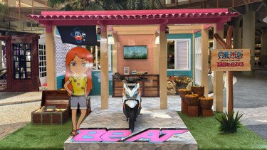 Honda BeAT One Piece Edisi Nami &amp; Usopp Curi Perhatian di Makassar