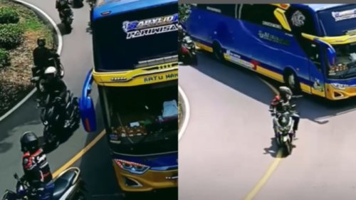 Usai Viral Berhentikan Bus di Tikungan, Komunitas NMAX: Tak Ada Maksud Arogan