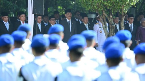 Perdana Dipimpin Presiden Prabowo, Mendagri Hadiri Upacara Peringatan Hari Kesaktian Pancasila di Lubang Buaya