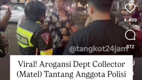 Debt Collector Tantang Polwan Saat Tarik Mobil di Kelapa Dua Tangerang, Endingnya...