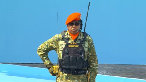 Sosok Jenderal Baret Jingga yang Pimpin Defile HUT ke-80 TNI, Ternyata Bukan Orang Sembarangan