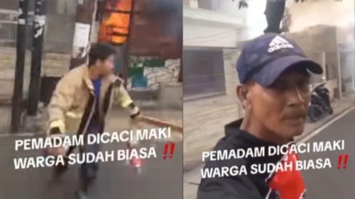 Viral Warga Kemayoran Olok-olok Damkar yang Lagi Berusaha Padamkan Api: Yah Lama, Keburu Gede!