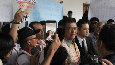 Direktur Utama PT Wana Kencana Mineral (PT WKM) Letjen (Purn) Eko Wiratmoko