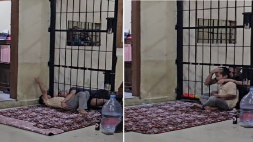 Momen Haru Bripka Handoko Izinkan Anak Tahanan Tidur di Luar Sel Agar Bisa Dipeluk Sang Ayahnya