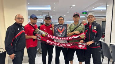 Serunya Euforia Suporter Timnas Indonesia Sambut Piala Dunia U-17 di Qatar, Ada Parade dengan Atribut Merah-Putih