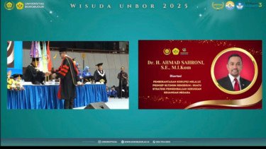 Lama Menghilang, Sahroni Muncul ke Publik Sandang Gelar Doktor Hukum
