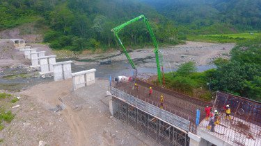 Dukung Ketahanan Pangan, Waskita Karya Kebut Proyek Bangunan Pengarah Rukoh