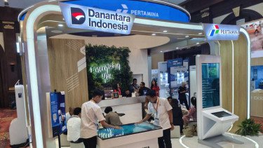 Pertamina booth &ldquo;Energizing The Information&rdquo;