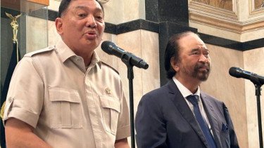 Menhan dan Surya Paloh Ngaku Sama-sama Dapat 'Vitamin' usai Bertemu