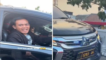 Pengemudi Pajero Viral di Bandung Bunyikan 'Tot Tot Wuk Wuk' Ditangkap, Pakai Pelat Dinas Palsu