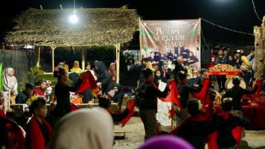 Agenda Ngopi Sepuluh Ewu di Desa Wisata Adat Kemiren, Banyuwangi, jawa Timur.