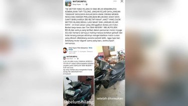 Viral Pencuri Kembalikan Motor yang Dicuri-Ban Diganti Baru, Tulis Surat: Jangan Kejar Saya!