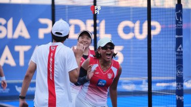 Timnas Padel Putri Indonesia Bikin Sejarah, Sapu Bersih Lawan dan Tembus Semifinal FIP Asia Cup 2025