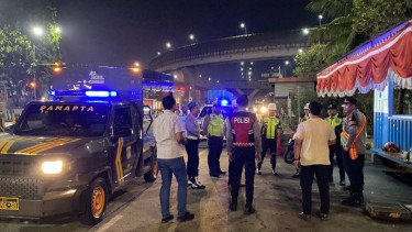 Personel Polres Priok Keliling Jaga Kawasan Pelabuhan Tetap Aman