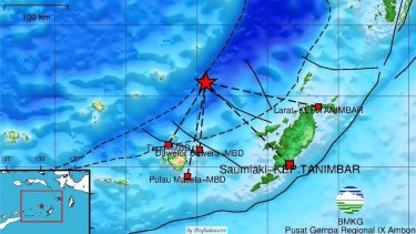 BMKG: Gempa Guncang Maluku Tidak Berpotensi Tsunami&nbsp;