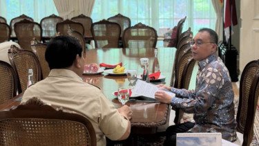 Prabowo Bertemu Dasco, Bahas Baleg DPR hingga Situasi Politik Terkini