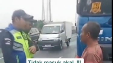 Viral Petugas Dishub Suruh Truk Pecah Ban Jalan Terus, Sopir: Bapak Aja yang Nyetir!