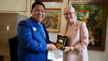 Ketum IPL Petrus Golose Temui Presiden ITTF, Bahas Masa Depan Tenis Meja Indonesia