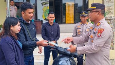 Polisi Kembalikan Motor Warga Pademangan yang Digelapkan Adik Iparnya