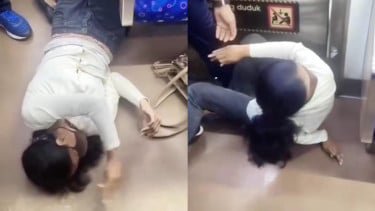 Viral Wanita Mendadak Kejang-kejang di KRL