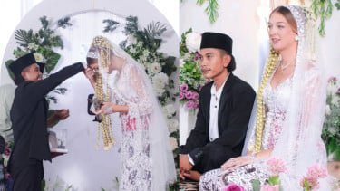 Viral! Bule Australia Menikah dengan Pria Asal Lombok, Ucap Syahadat Sebelum Ijab Kabul