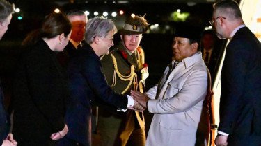 Presiden Prabowo Subianto tiba di Sydney, Australia