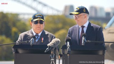 Presiden RI Prabowo Subianto dan PM Australia Anthony Albanese