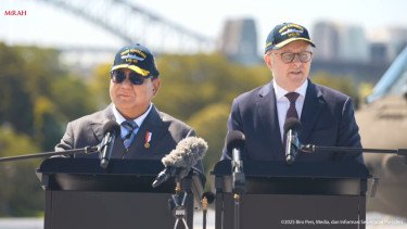 Presiden RI Prabowo Subianto dan PM Australia Anthony Albanese