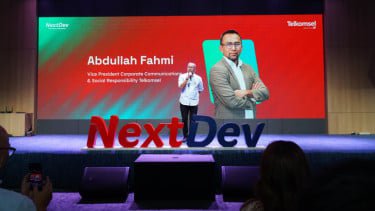 VP Corporate Communications and Social Responsibility Telkomsel, Abdullah Fahmi.