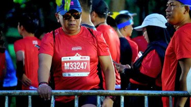 Ikuti Borobudur Marathon, Hasto: Ini Ritual Sehat Bukan Hanya Lomba