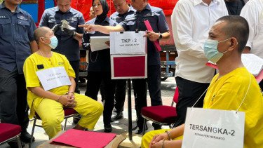 Rekonstruksi Kacab bank BUMN di Cempaka Putih