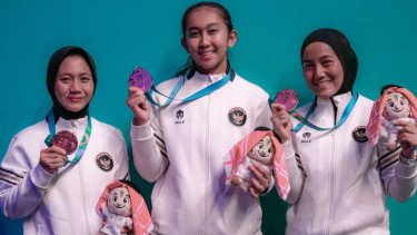 Tim anggar putri meraih medali perunggu untuk menutup penampilan di ISG 2025