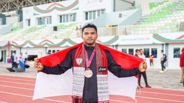 Atlet binaan Papua Athletics Center (PAC), Eqman Yance Elektriko Kafiar