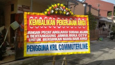 Ruwet Kasus Tumbler Tuku, Kantor Pusat KAI hingga Stasiun Diserbu Karangan Bunga: Kembalikan Nama Baik Argi!