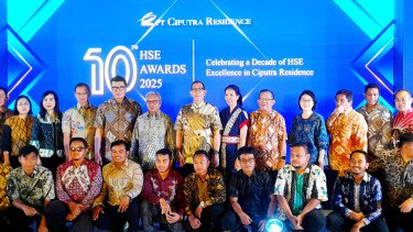 Jumlah Kecelakaan Kerja Terus Menurun, Ciputra Residence Buktikan Efektivitas Implementasi HSE