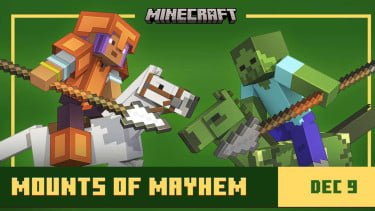 Camel Husk, Monster Tertinggi dengan Dua Penunggang, Zombie Nautilus, Penguasa Perairan, Zombie Horse Kini Berkeliaran di Overworld, Senjata Baru: Spear, Pemain Jadi Jawara&nbsp;Arena, Update Besar Minecraft Hadir 9 Desember 2025, Monster Baru Kini Datang dengan Tunggangan