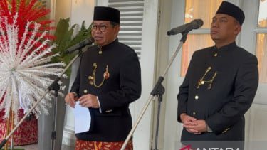 Gubernur Jakarta Pramono Anung Wibowo dan Sekda Jakarta Uus Kuswanto